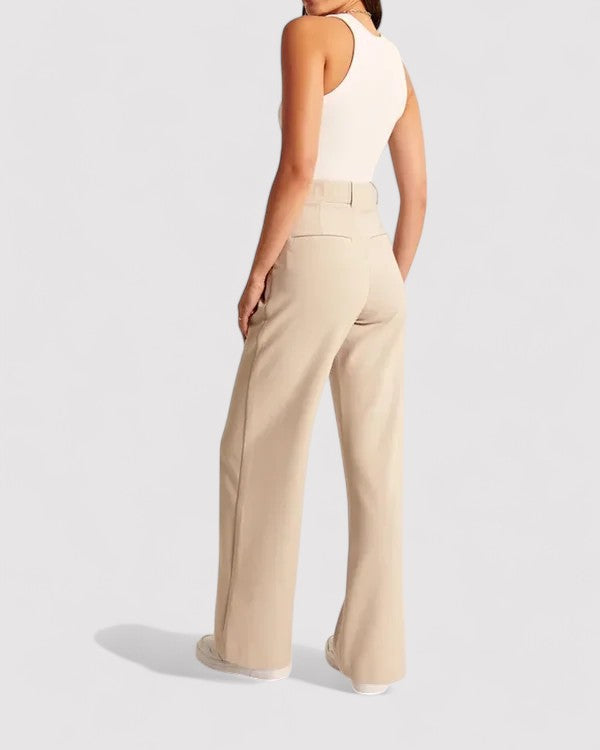 Ancien | Women's High-Waisted Flared Trousers afbeelding 10
