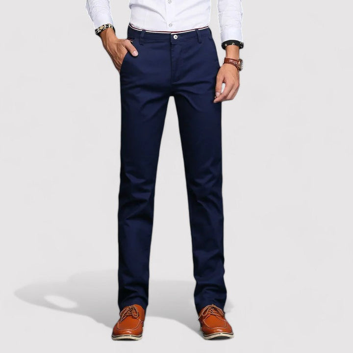 Ancien | Cotton Stylish Business Plain Trousers afbeelding 3