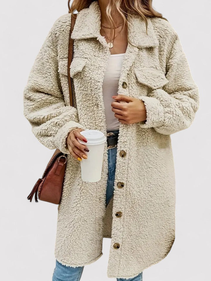 Ancien | Apricot Teddy Fleece Jacket afbeelding 1