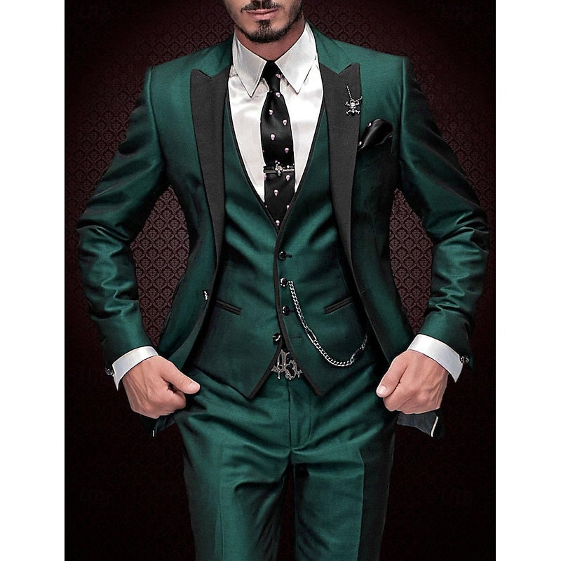 Three-Piece Linen Set for Men: Business Blazer, Vest and Trousers afbeelding 2
