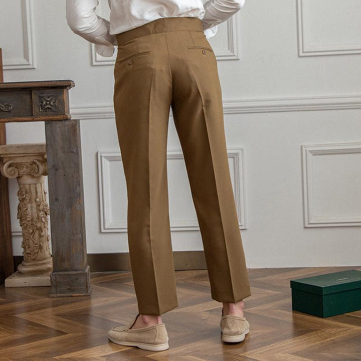 Ancien | Neapolitan High Waist Straight Suit Trousers afbeelding 4