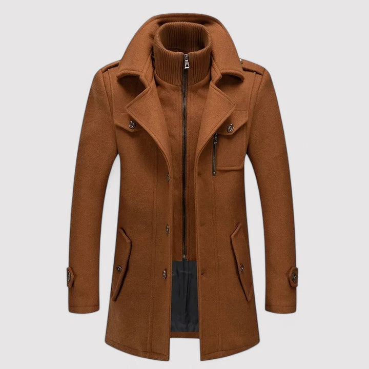 Ancien | Men's Wool Trench Coat afbeelding 3