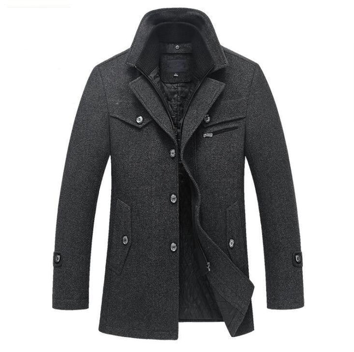 West Louis™ Winter Wool Warm Pea Coat afbeelding 1