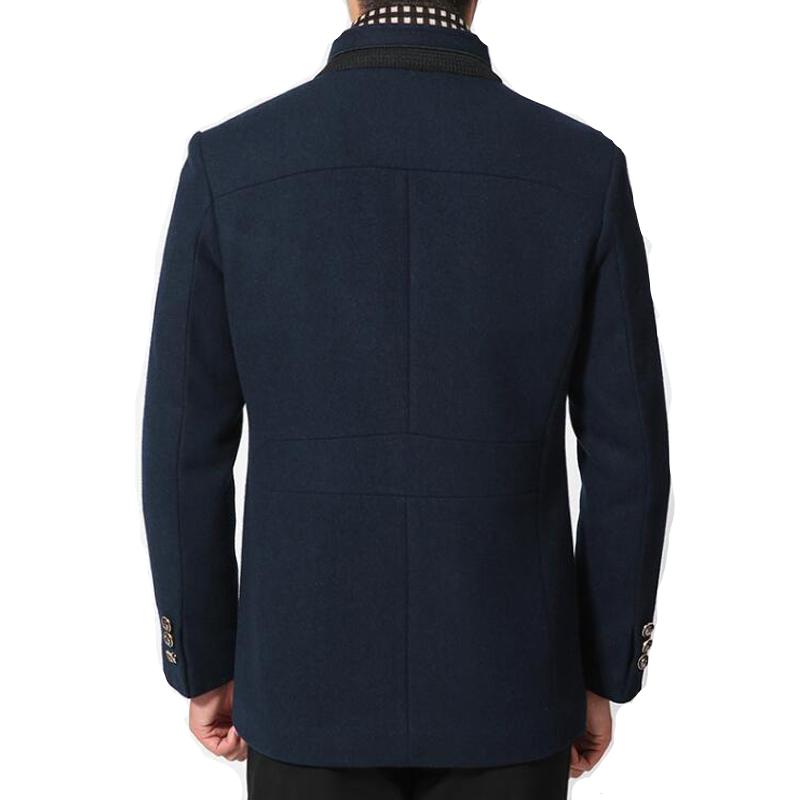 West Louis™ Wool Cashmere Detachable Scarf Coat afbeelding 2
