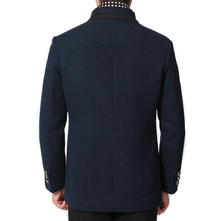 West Louis™ Wool Cashmere Detachable Scarf Coat afbeelding 2