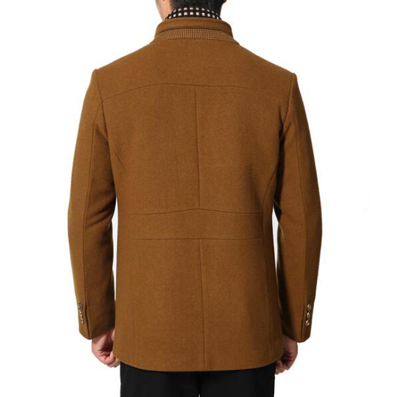 West Louis™ Wool Cashmere Detachable Scarf Coat afbeelding 4