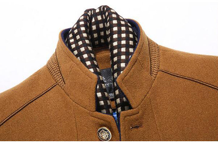 West Louis™ Wool Cashmere Detachable Scarf Coat afbeelding 5