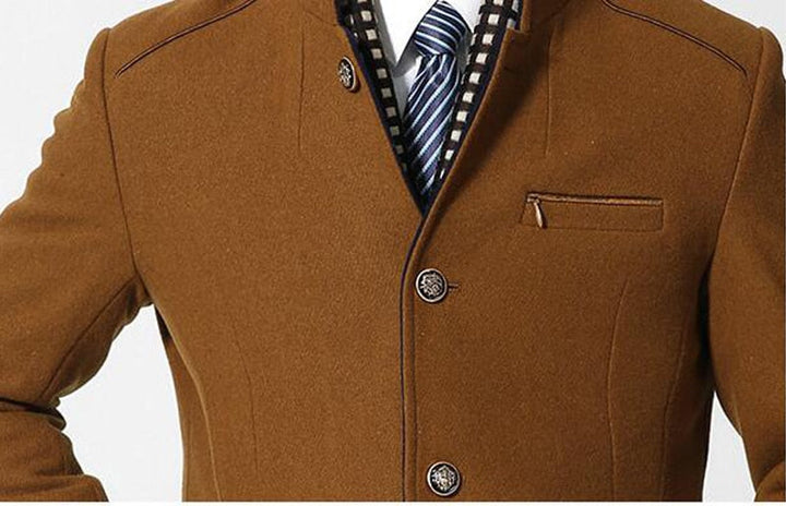 West Louis™ Wool Cashmere Detachable Scarf Coat afbeelding 6