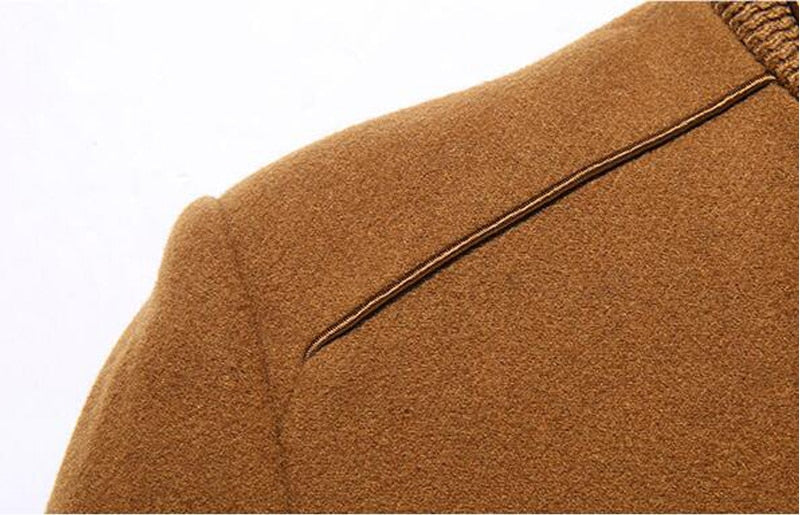 West Louis™ Wool Cashmere Detachable Scarf Coat afbeelding 7
