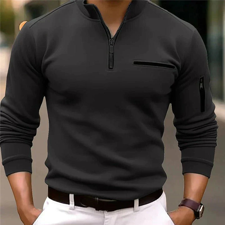 Oliver | Men's Polo Shirt with Quarter Zip