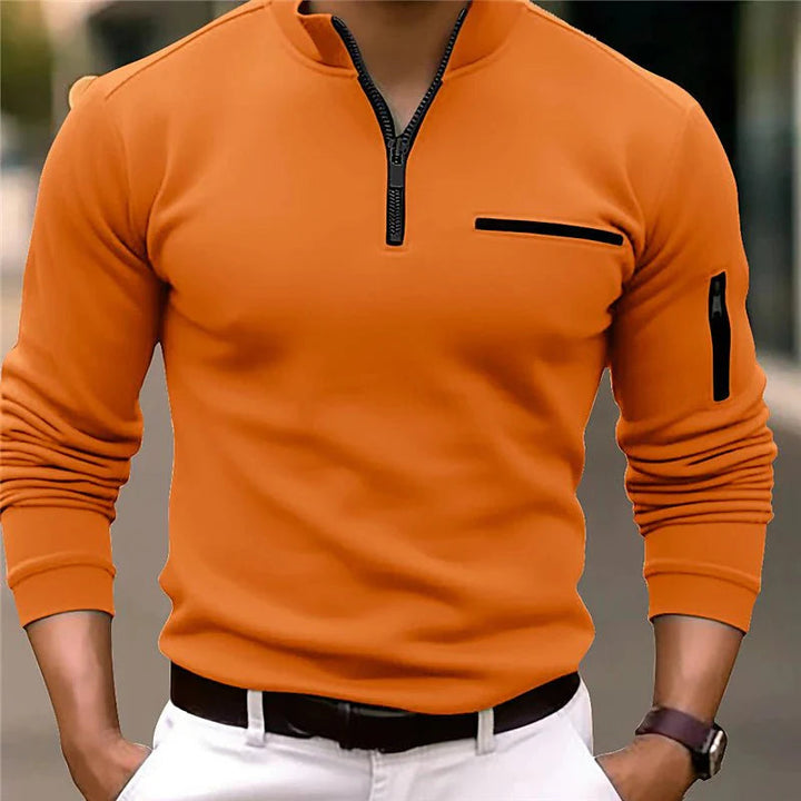 Gents | Luxury Quarter-Zip Sweater afbeelding 5
