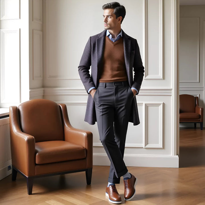 Ancien | Luxurious Men's Hybrid Oxford Sneakers afbeelding 2