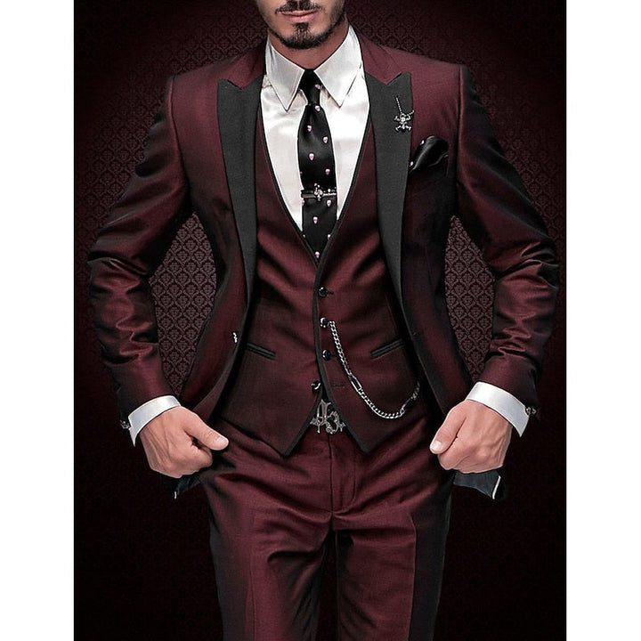 Three-Piece Linen Set for Men: Business Blazer, Vest and Trousers afbeelding 1
