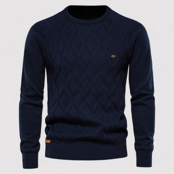 Ancien | Knitted Oxford Men's Sweater afbeelding 6