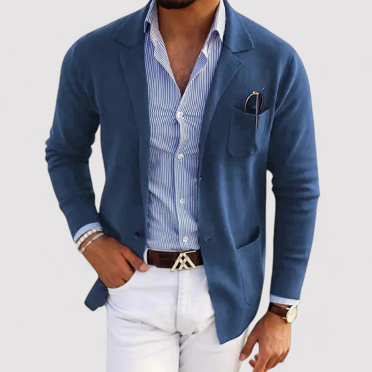 Ancien | Stylish Men's Blazer with Casual Button Pockets and Lapel Collar afbeelding 1