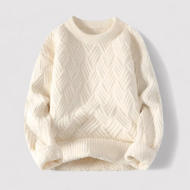Ancien | Herringbone Cable Knit Sweater afbeelding 7