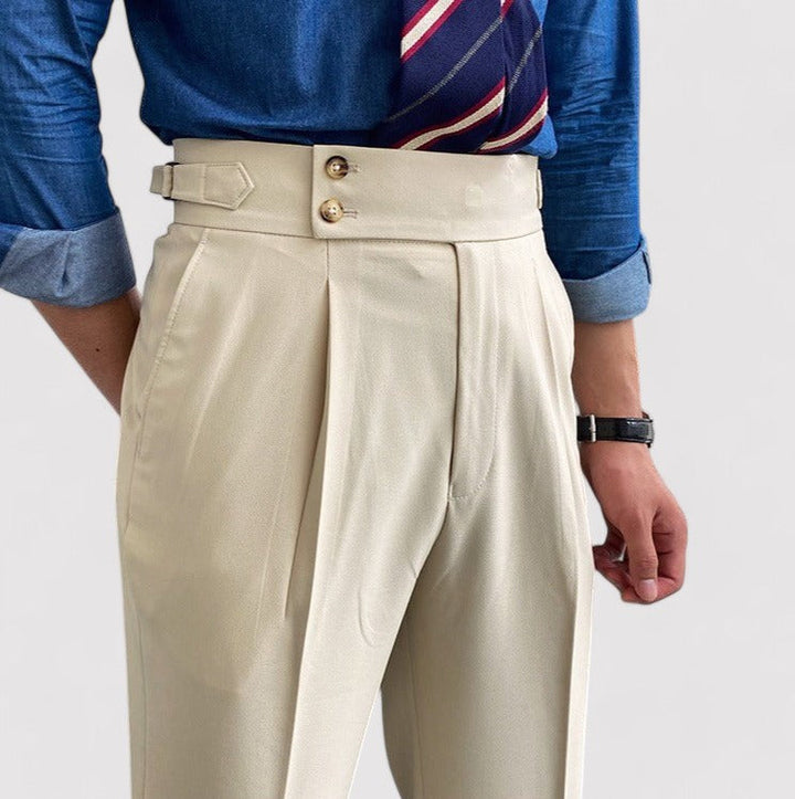 Ancien | Men's Portofino Pleated Trousers afbeelding 12