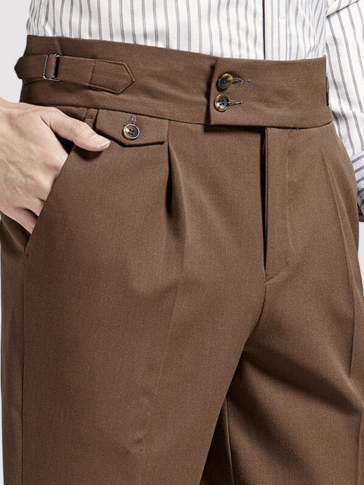 Ancien | Men's Naples Wrinkle Free High-Waist Pantalon afbeelding 5
