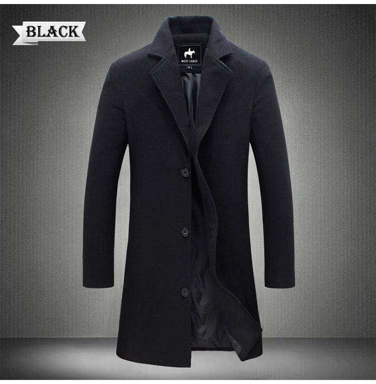 West Louis™ Business-Man Windproof Long Coat afbeelding 6