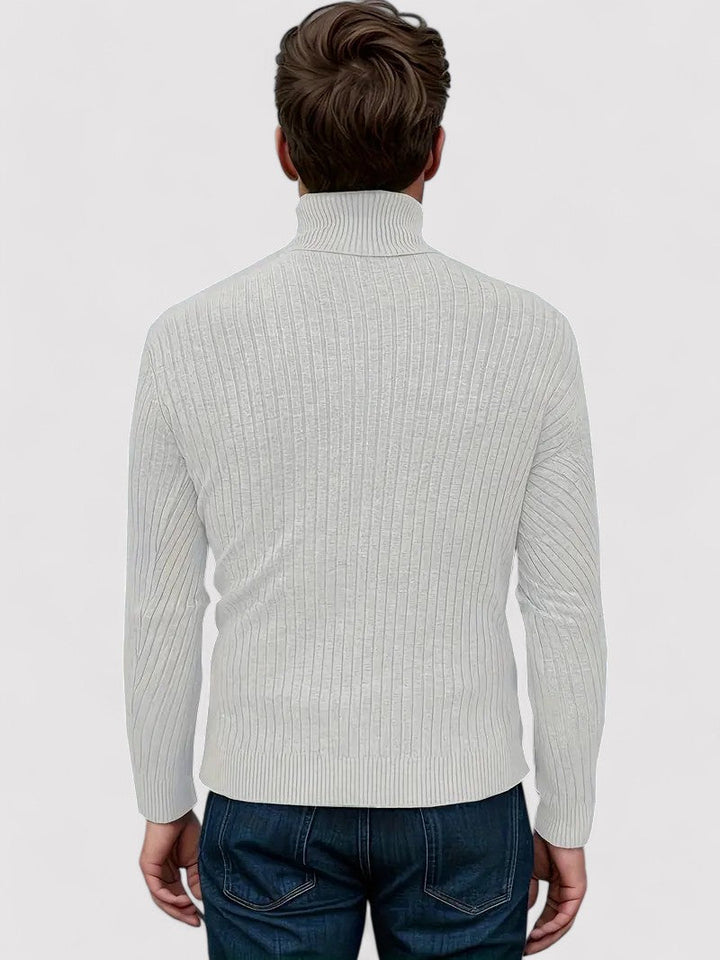 Ancien | Cable-Knit Men's Turtleneck Jumper for Autumn afbeelding 8