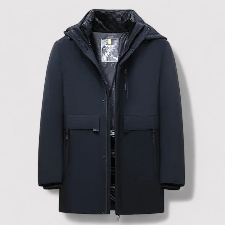 Ancien | Men’s Windproof Winter Parka Jacket with Warm Lining afbeelding 13