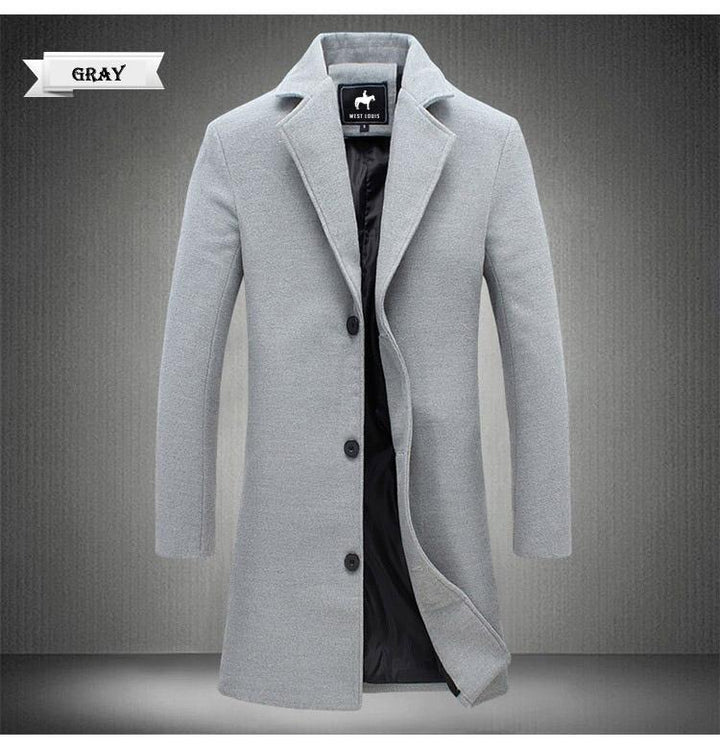 West Louis™ Business-Man Windproof Long Coat afbeelding 8