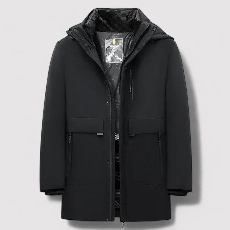 Ancien | Men’s Windproof Winter Parka Jacket with Warm Lining afbeelding 14