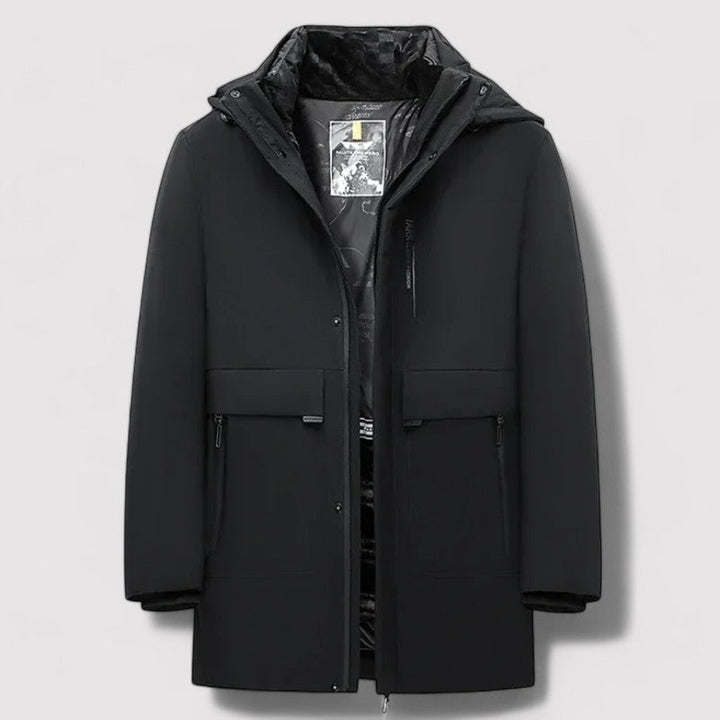 Ancien | Men’s Windproof Winter Parka Jacket with Warm Lining afbeelding 14