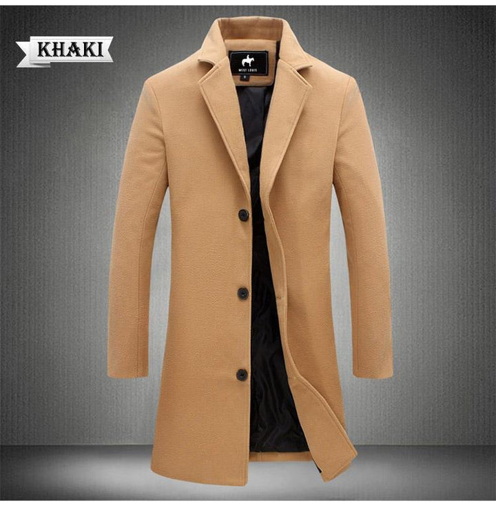 West Louis™ Business-Man Windproof Long Coat afbeelding 9