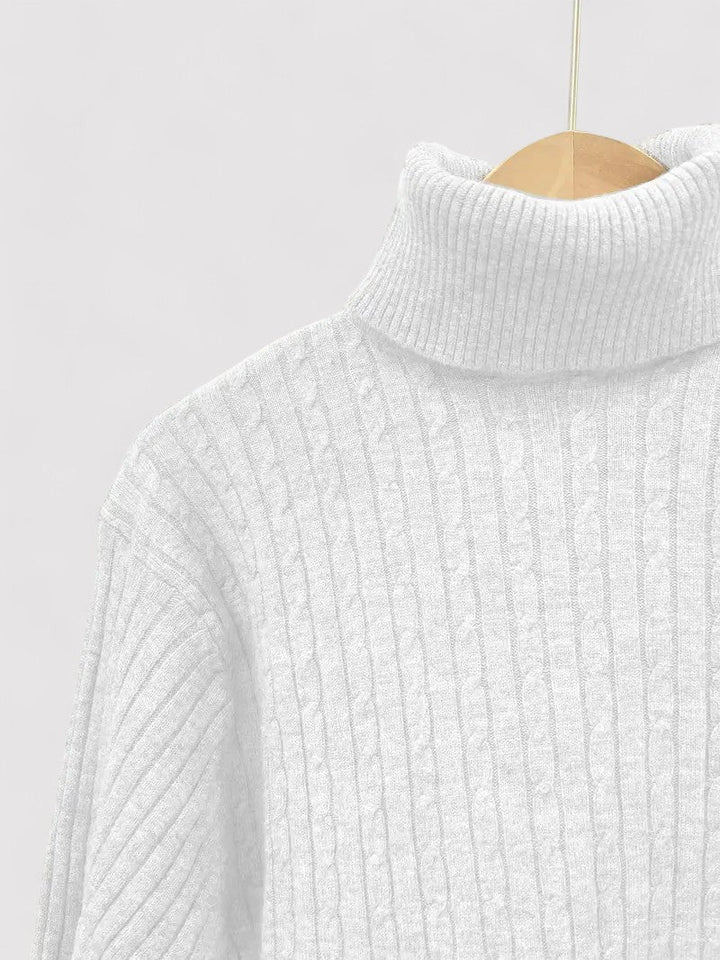 Ancien | Cable-Knit Men's Turtleneck Jumper for Autumn afbeelding 9