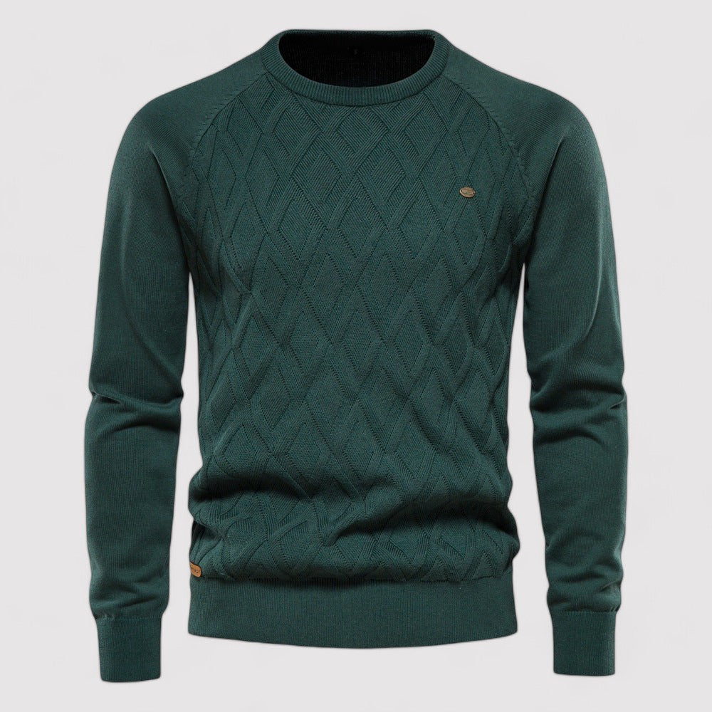 Ancien | Knitted Oxford Men's Sweater afbeelding 4