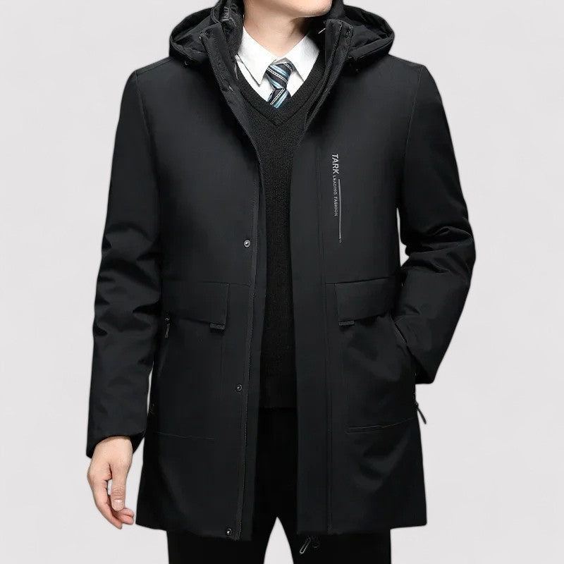 Ancien | Men’s Windproof Winter Parka Jacket with Warm Lining afbeelding 1