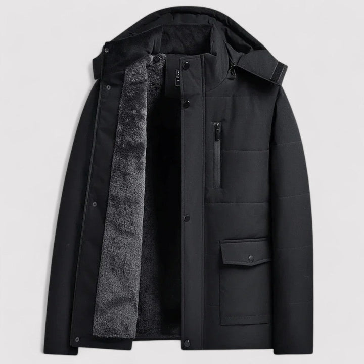 Ancien | Men’s Warm Winter Parka with Detachable Hood afbeelding 1