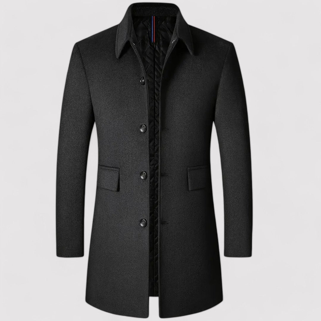 Ancien | Men's Premium Woolen Long Jacket afbeelding 1