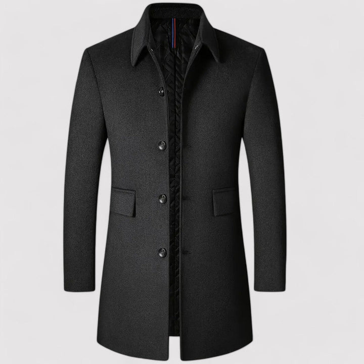 Ancien | Men's Premium Woolen Long Jacket afbeelding 1