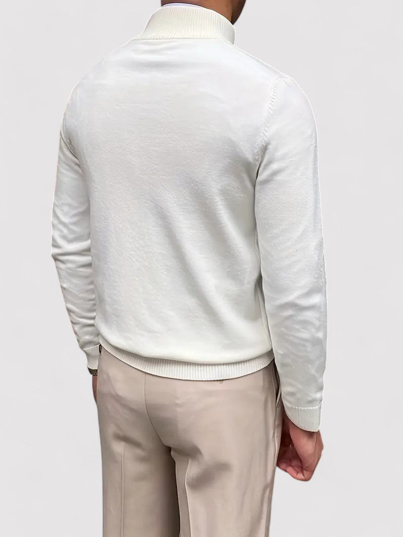 Ancien | Autumn Knitted Sweater with Zipper afbeelding 9