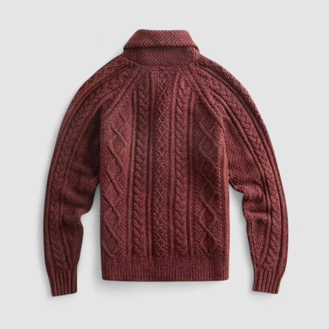 Ancien | Kings Bridge Men's Shawl Collar Cardigan afbeelding 2