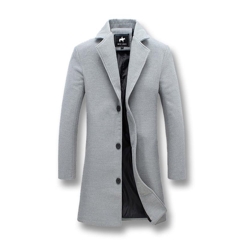 West Louis™ Business-Man Windproof Long Coat afbeelding 2