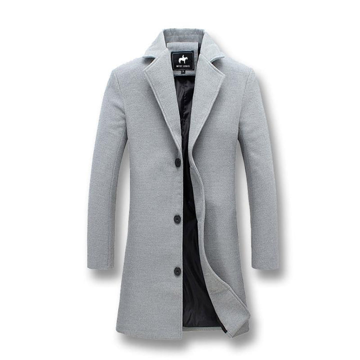 West Louis™ Business-Man Windproof Long Coat afbeelding 2