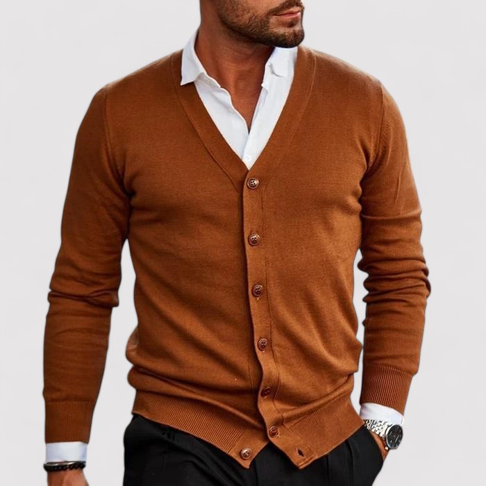 Ancien | Men's Casual Old Money Cardigan afbeelding 2