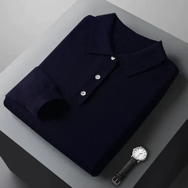 Ancien | Cashmere Polo With Long Sleeves afbeelding 3