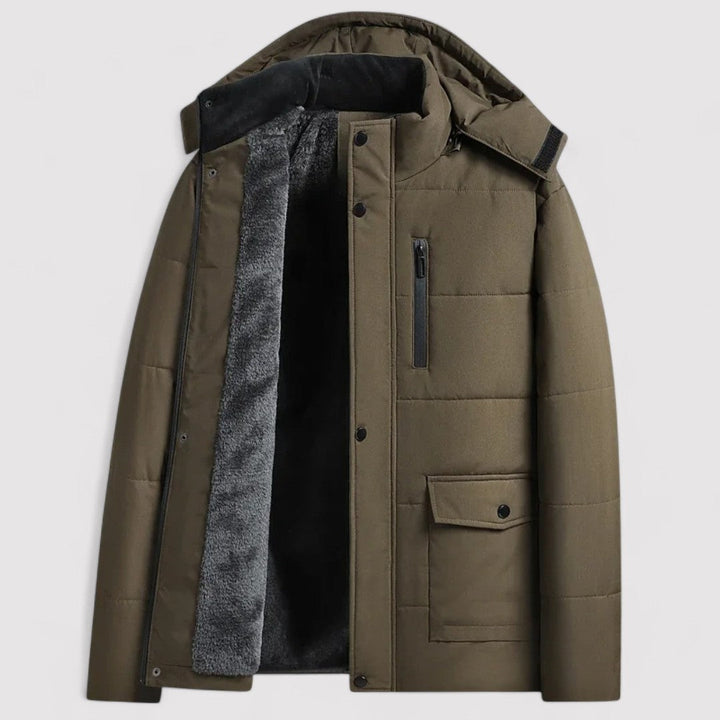 Ancien | Men’s Warm Winter Parka with Detachable Hood afbeelding 5