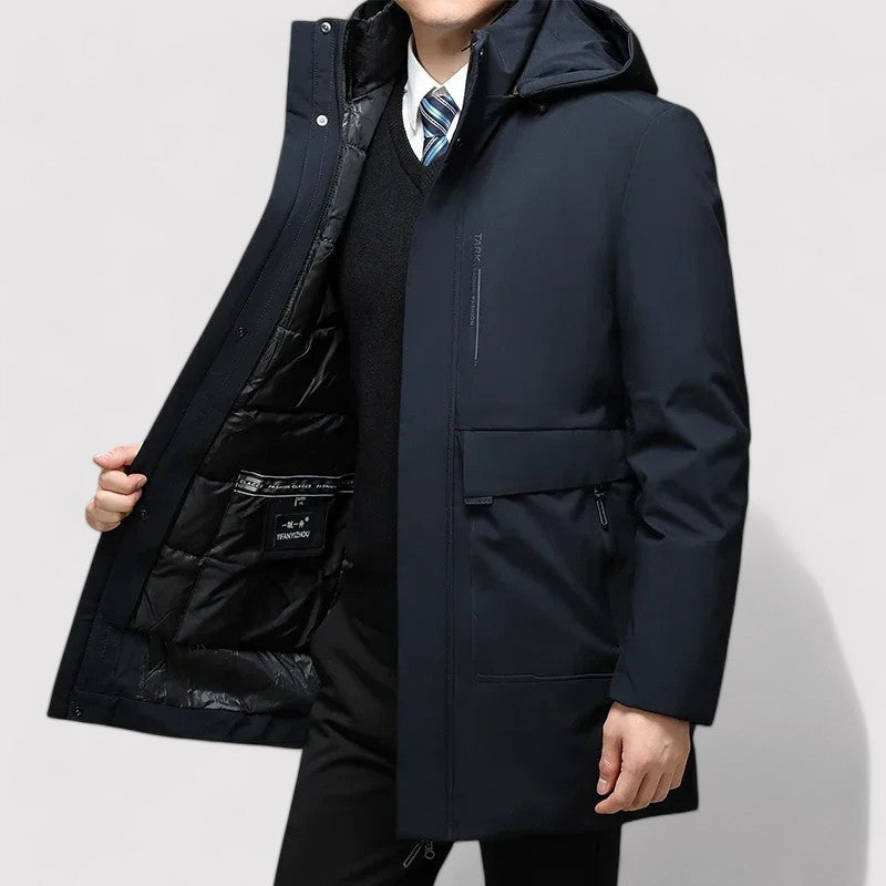 Ancien | Men’s Windproof Winter Parka Jacket with Warm Lining afbeelding 2