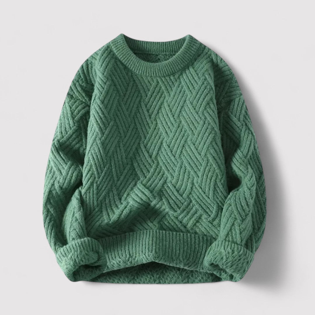 Ancien | Herringbone Cable Knit Sweater afbeelding 9