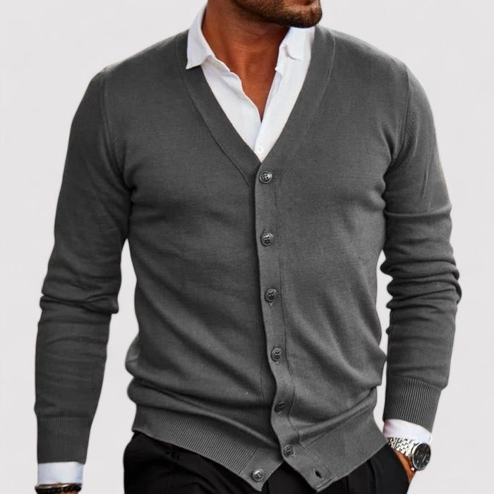 Ancien | Men's Casual Old Money Cardigan afbeelding 5