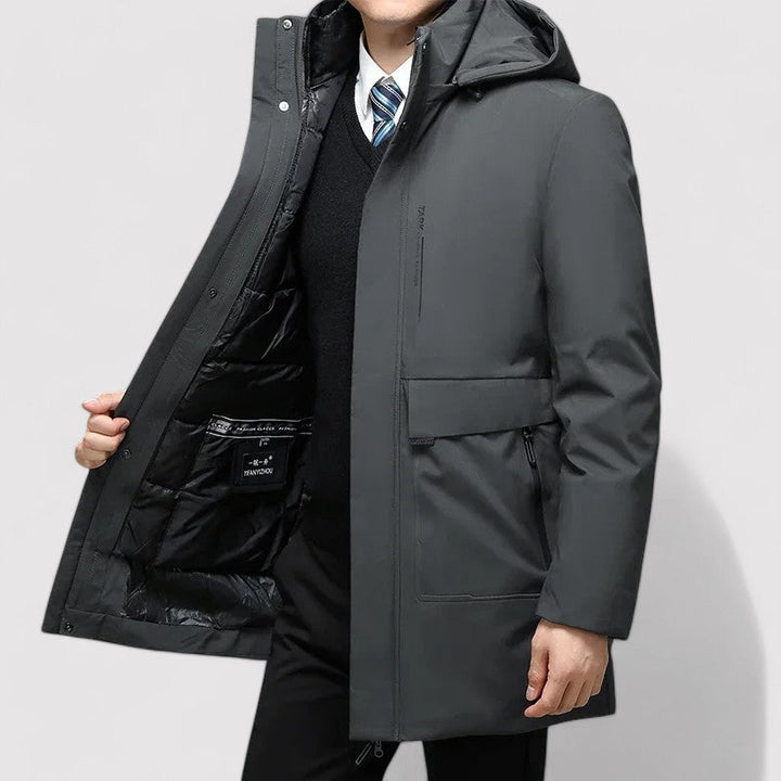 Ancien | Men’s Windproof Winter Parka Jacket with Warm Lining afbeelding 3