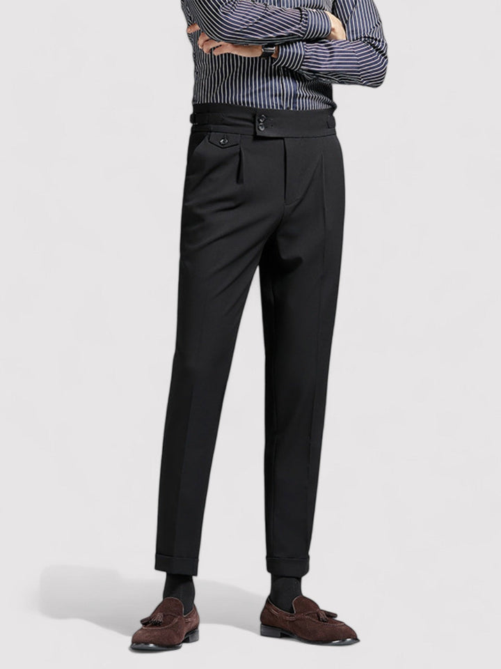 Ancien | Men's Naples Wrinkle Free High-Waist Pantalon afbeelding 7