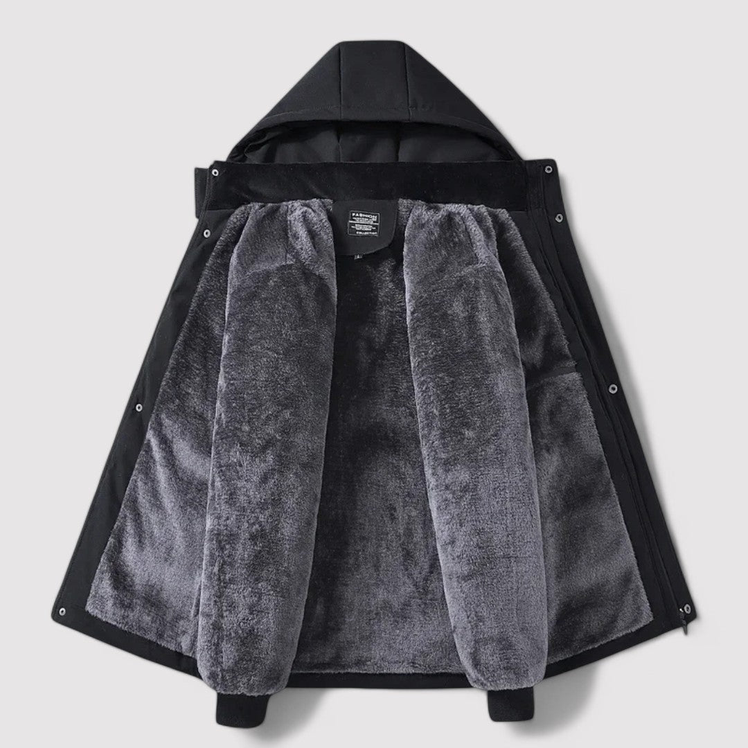 Ancien | Men’s Warm Winter Parka with Detachable Hood afbeelding 4