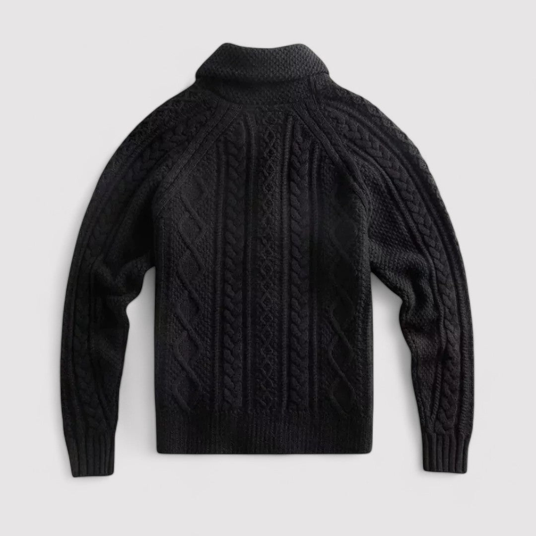 Ancien | Kings Bridge Men's Shawl Collar Cardigan afbeelding 4