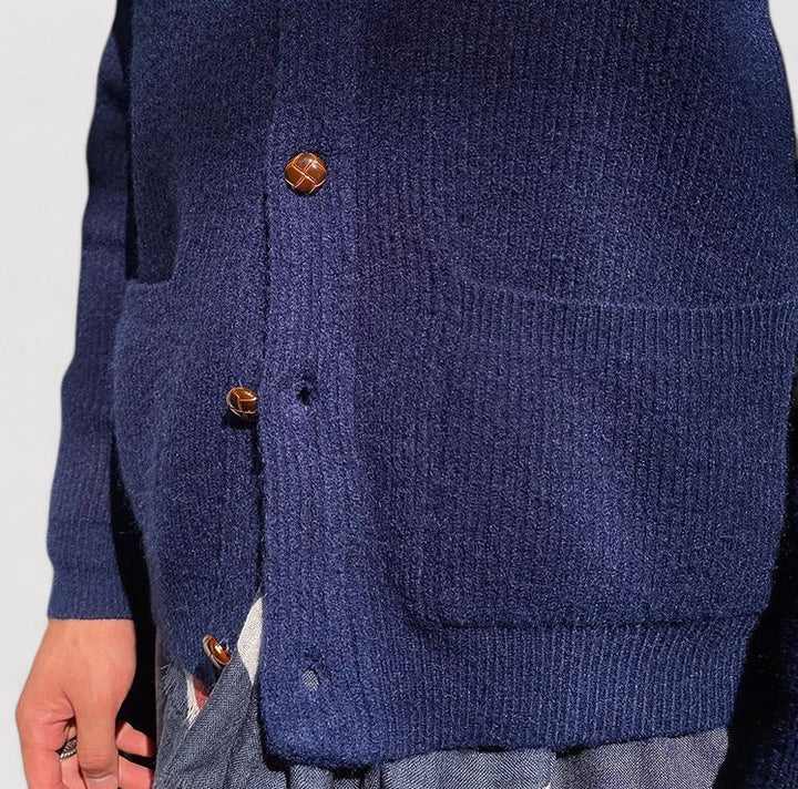 Ancien | Men's Bond Street Shawl Collar Knitted Cardigan afbeelding 12